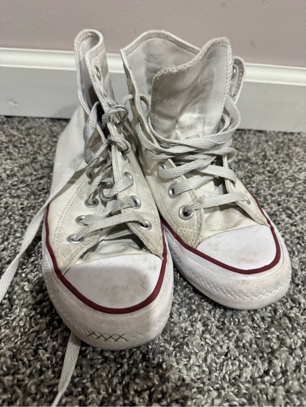 Converse Chuck Taylor All Star Men’s High Top Optic White Lace-Up Mens 4 Women's